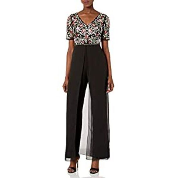 Adrianna Papell Pants - Adrianna Papell Women's Floral Jumpsuit